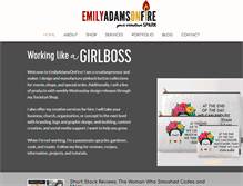 Tablet Screenshot of emilyadamsonfire.com